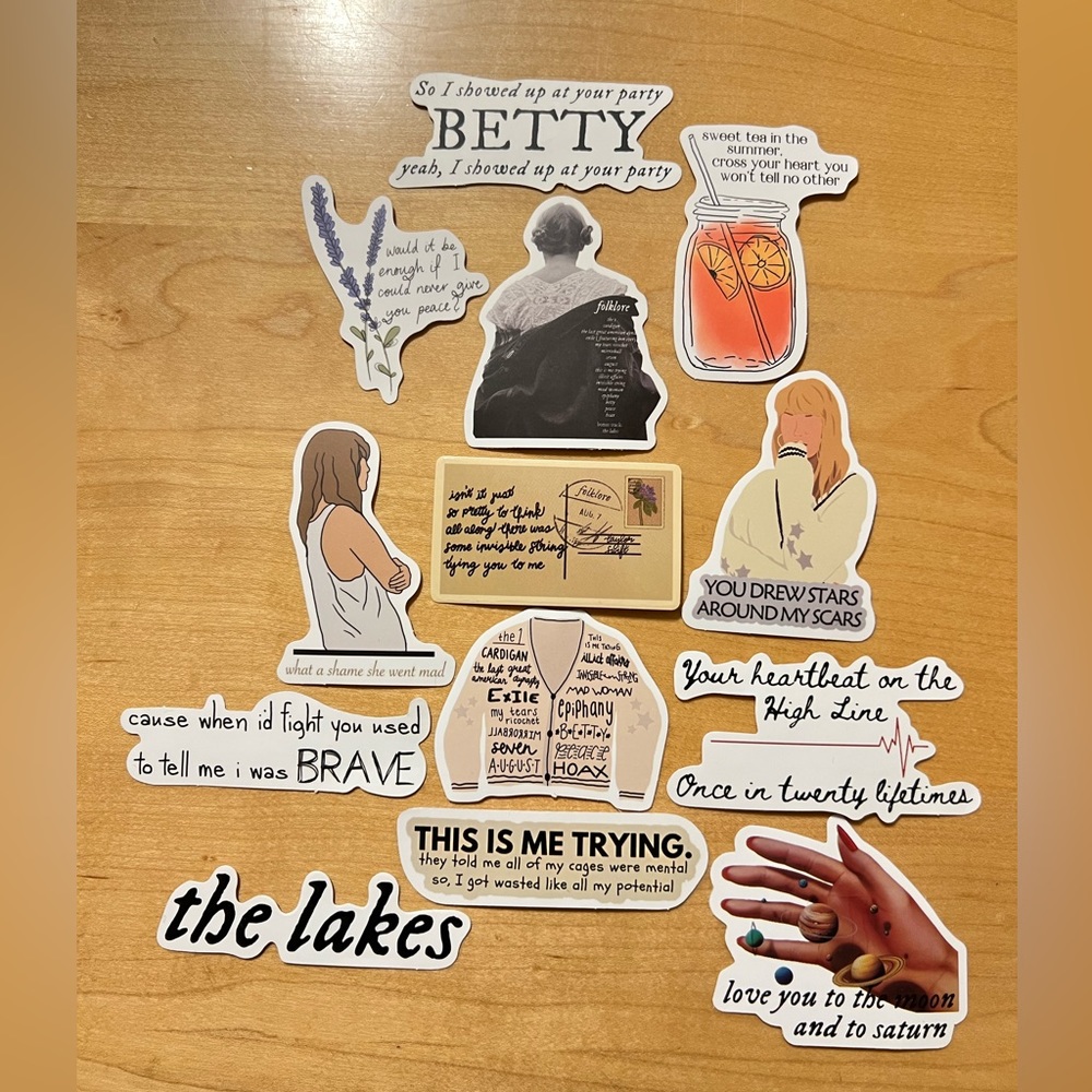 Taylor Swift Folklore Era Sticker Set #3 (13)